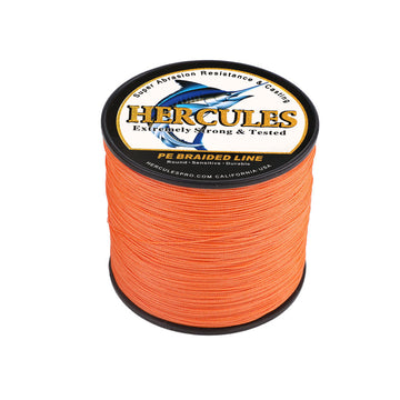 300M 328Yds Orange 10lb-300lb HERCULES PE Braided Fishing Line 8 Strands HERCULES